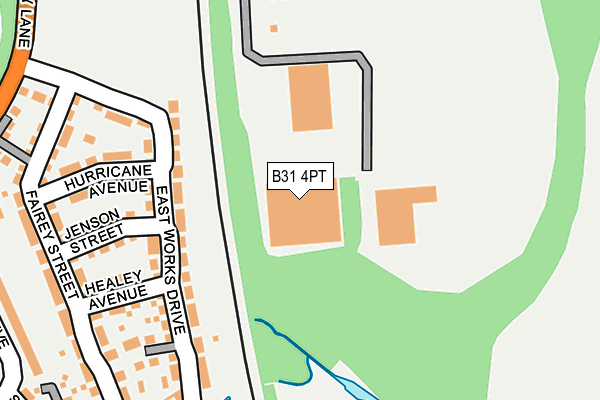 B31 4PT map - OS OpenMap – Local (Ordnance Survey)