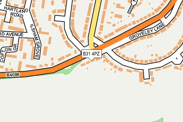 B31 4PZ map - OS OpenMap – Local (Ordnance Survey)