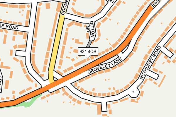 B31 4QB map - OS OpenMap – Local (Ordnance Survey)