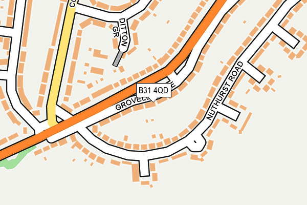 B31 4QD map - OS OpenMap – Local (Ordnance Survey)