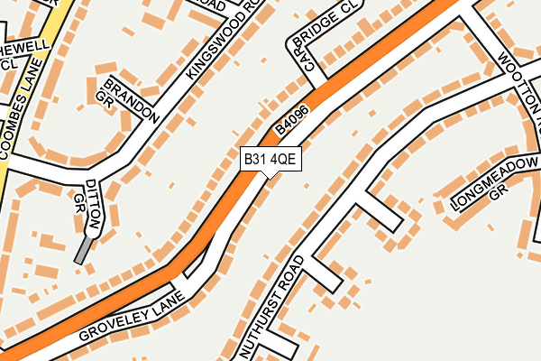 B31 4QE map - OS OpenMap – Local (Ordnance Survey)