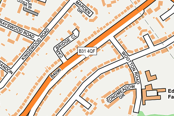 B31 4QF map - OS OpenMap – Local (Ordnance Survey)