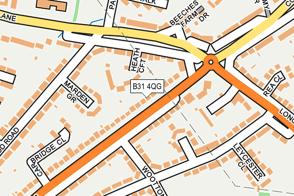 B31 4QG map - OS OpenMap – Local (Ordnance Survey)