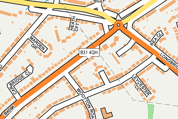 B31 4QH map - OS OpenMap – Local (Ordnance Survey)