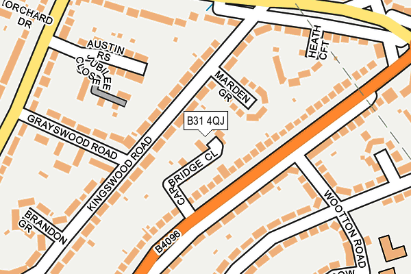 B31 4QJ map - OS OpenMap – Local (Ordnance Survey)