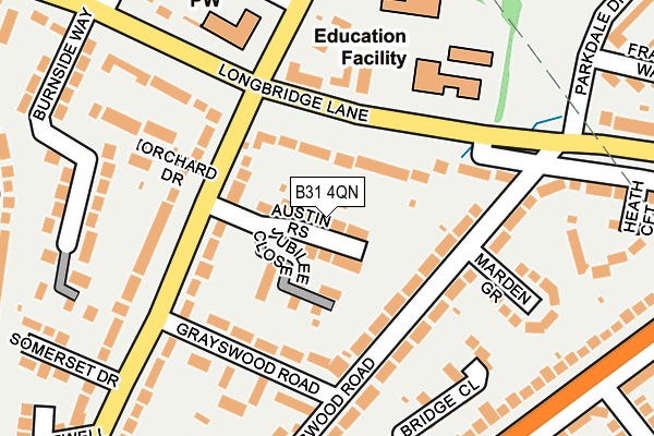 B31 4QN map - OS OpenMap – Local (Ordnance Survey)