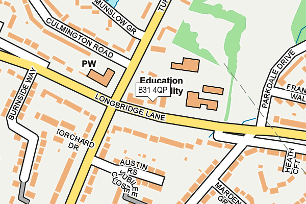 B31 4QP map - OS OpenMap – Local (Ordnance Survey)