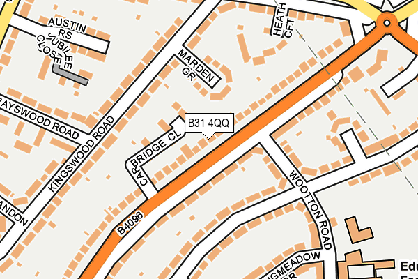 B31 4QQ map - OS OpenMap – Local (Ordnance Survey)