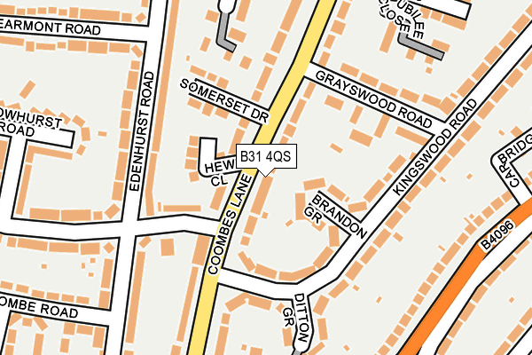 B31 4QS map - OS OpenMap – Local (Ordnance Survey)
