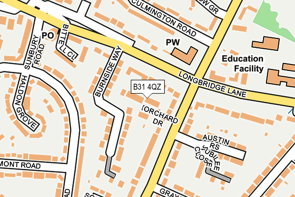 B31 4QZ map - OS OpenMap – Local (Ordnance Survey)