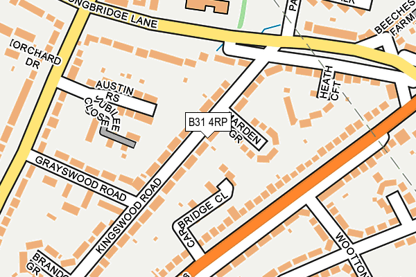 B31 4RP map - OS OpenMap – Local (Ordnance Survey)