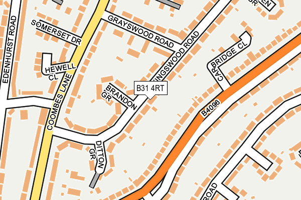 B31 4RT map - OS OpenMap – Local (Ordnance Survey)