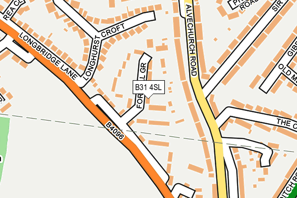 B31 4SL map - OS OpenMap – Local (Ordnance Survey)