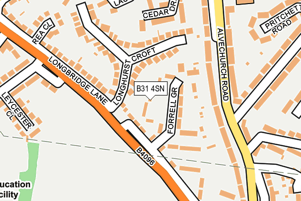 B31 4SN map - OS OpenMap – Local (Ordnance Survey)