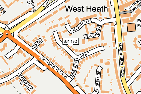 B31 4SQ map - OS OpenMap – Local (Ordnance Survey)