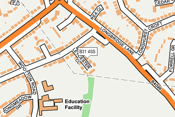 B31 4SS map - OS OpenMap – Local (Ordnance Survey)