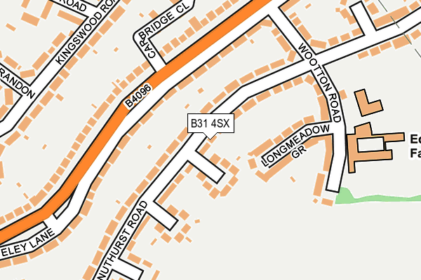 B31 4SX map - OS OpenMap – Local (Ordnance Survey)
