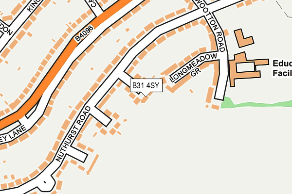 B31 4SY map - OS OpenMap – Local (Ordnance Survey)