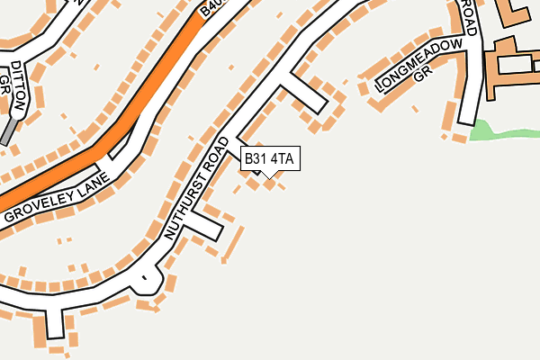 B31 4TA map - OS OpenMap – Local (Ordnance Survey)