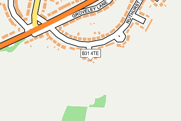 B31 4TE map - OS OpenMap – Local (Ordnance Survey)