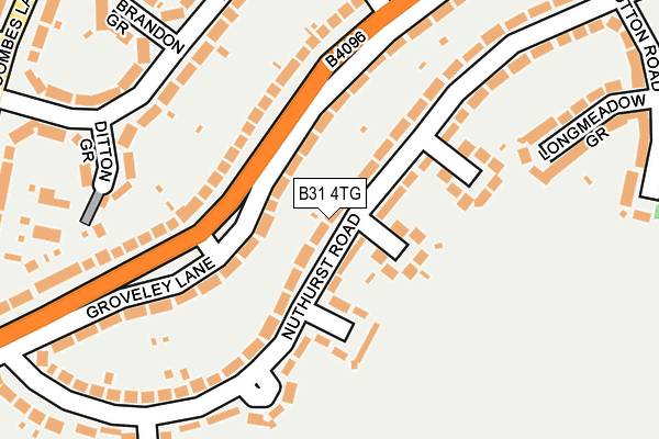 B31 4TG map - OS OpenMap – Local (Ordnance Survey)