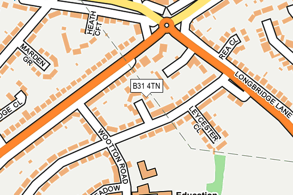 B31 4TN map - OS OpenMap – Local (Ordnance Survey)