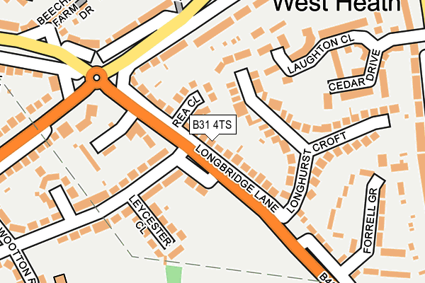 B31 4TS map - OS OpenMap – Local (Ordnance Survey)