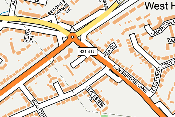 B31 4TU map - OS OpenMap – Local (Ordnance Survey)