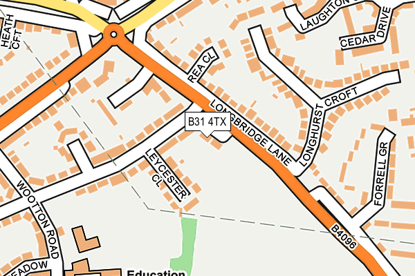 B31 4TX map - OS OpenMap – Local (Ordnance Survey)