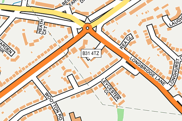 B31 4TZ map - OS OpenMap – Local (Ordnance Survey)