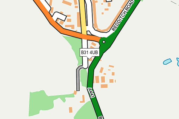 B31 4UB map - OS OpenMap – Local (Ordnance Survey)