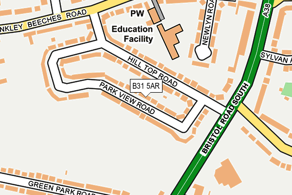 B31 5AR map - OS OpenMap – Local (Ordnance Survey)