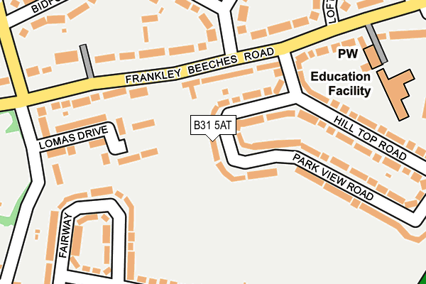 B31 5AT map - OS OpenMap – Local (Ordnance Survey)