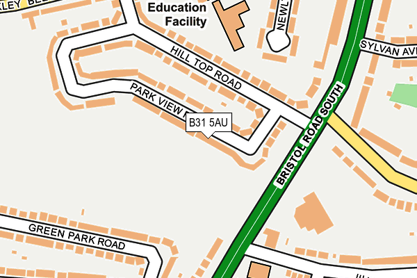 B31 5AU map - OS OpenMap – Local (Ordnance Survey)