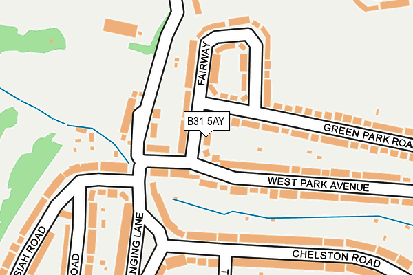 B31 5AY map - OS OpenMap – Local (Ordnance Survey)