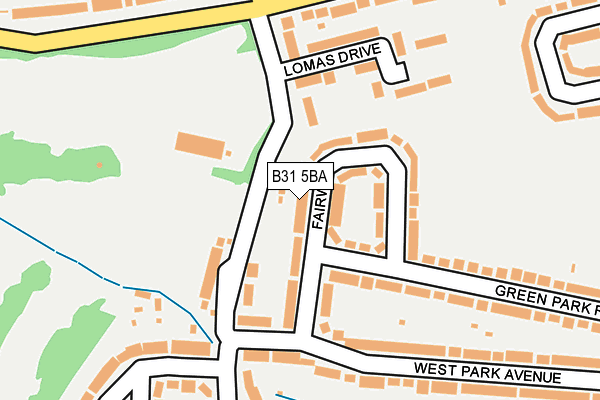 B31 5BA map - OS OpenMap – Local (Ordnance Survey)