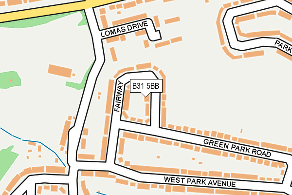 B31 5BB map - OS OpenMap – Local (Ordnance Survey)