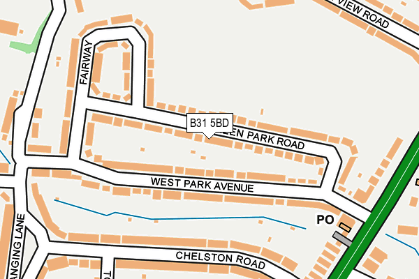 B31 5BD map - OS OpenMap – Local (Ordnance Survey)