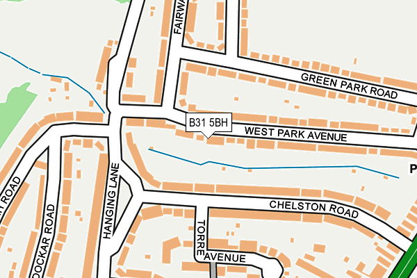 B31 5BH map - OS OpenMap – Local (Ordnance Survey)