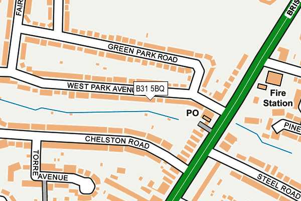 B31 5BQ map - OS OpenMap – Local (Ordnance Survey)