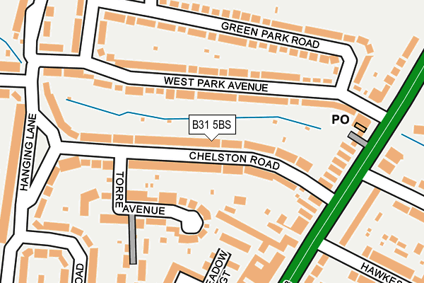 B31 5BS map - OS OpenMap – Local (Ordnance Survey)