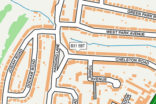 B31 5BT map - OS OpenMap – Local (Ordnance Survey)