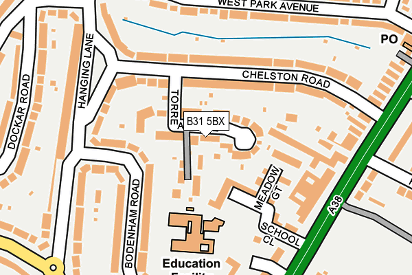 B31 5BX map - OS OpenMap – Local (Ordnance Survey)