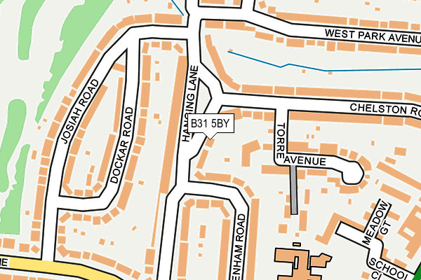 B31 5BY map - OS OpenMap – Local (Ordnance Survey)