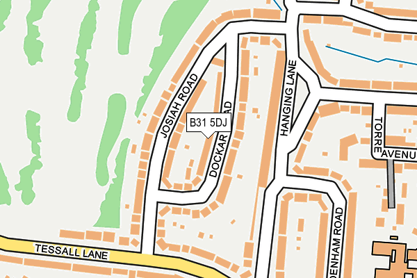 B31 5DJ map - OS OpenMap – Local (Ordnance Survey)