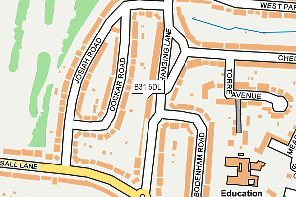 B31 5DL map - OS OpenMap – Local (Ordnance Survey)