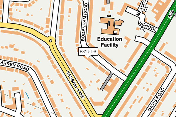 B31 5DS map - OS OpenMap – Local (Ordnance Survey)