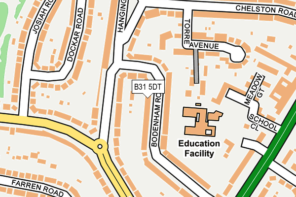 B31 5DT map - OS OpenMap – Local (Ordnance Survey)