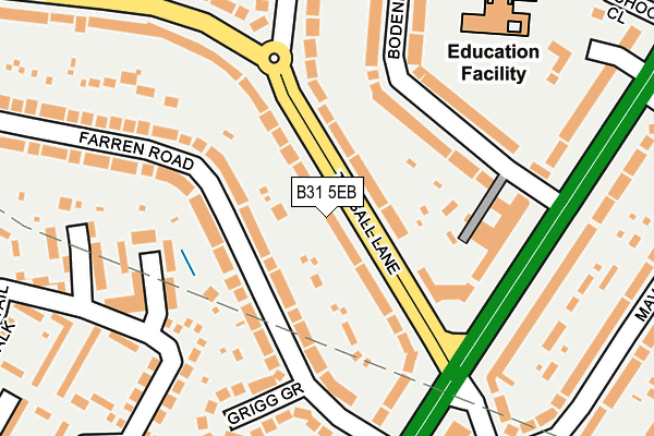 B31 5EB map - OS OpenMap – Local (Ordnance Survey)