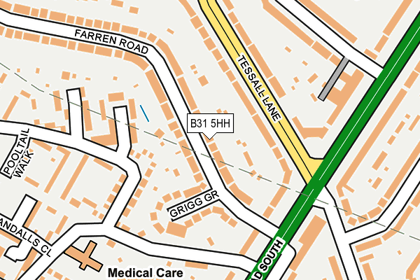 B31 5HH map - OS OpenMap – Local (Ordnance Survey)